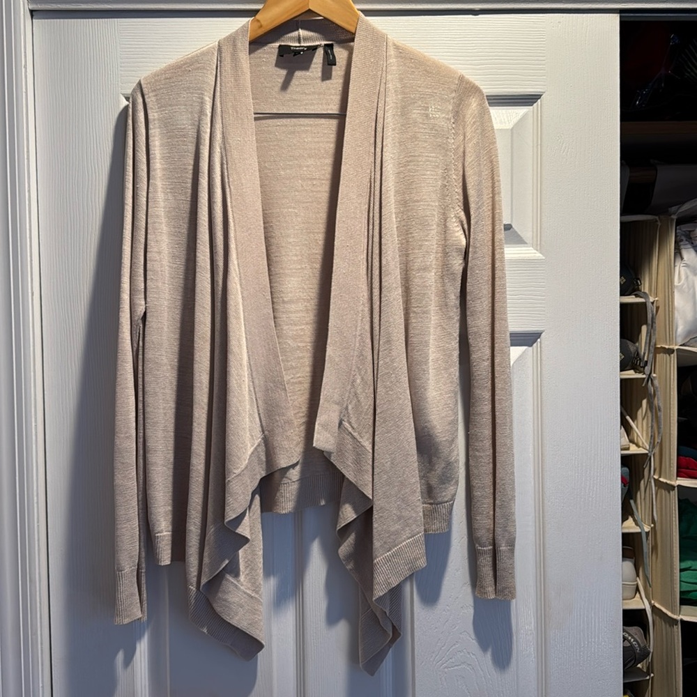 Theory loose cardigan beige